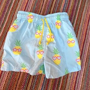 Sal & Pimenta crazy pineapple boys swim shorts